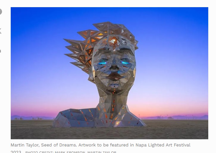 NAPA LIGHTED ART FESTIVAL: WINE COUNTRY BEYOND THE VINES